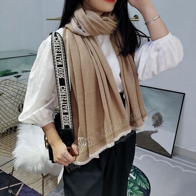 CHANEL圍巾 香奈兒羊絨圍巾 Chanel尼泊爾羊絨女圍巾  llwj6408